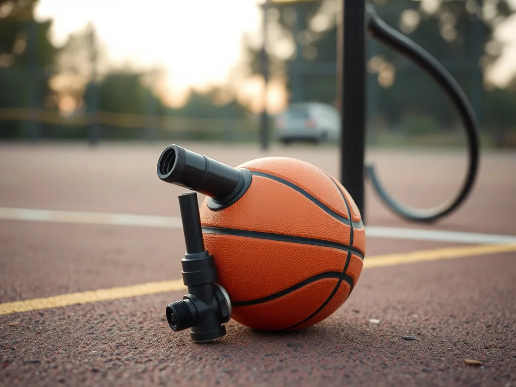 Jak napompować piłkę do koszykówki bez igły?