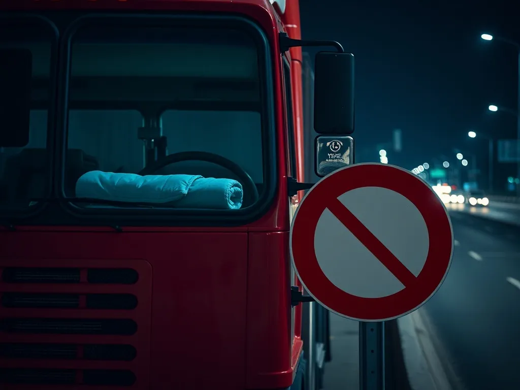 Zakaz spania w ciężarówce – kiedy obowiązuje i jakie są kary?